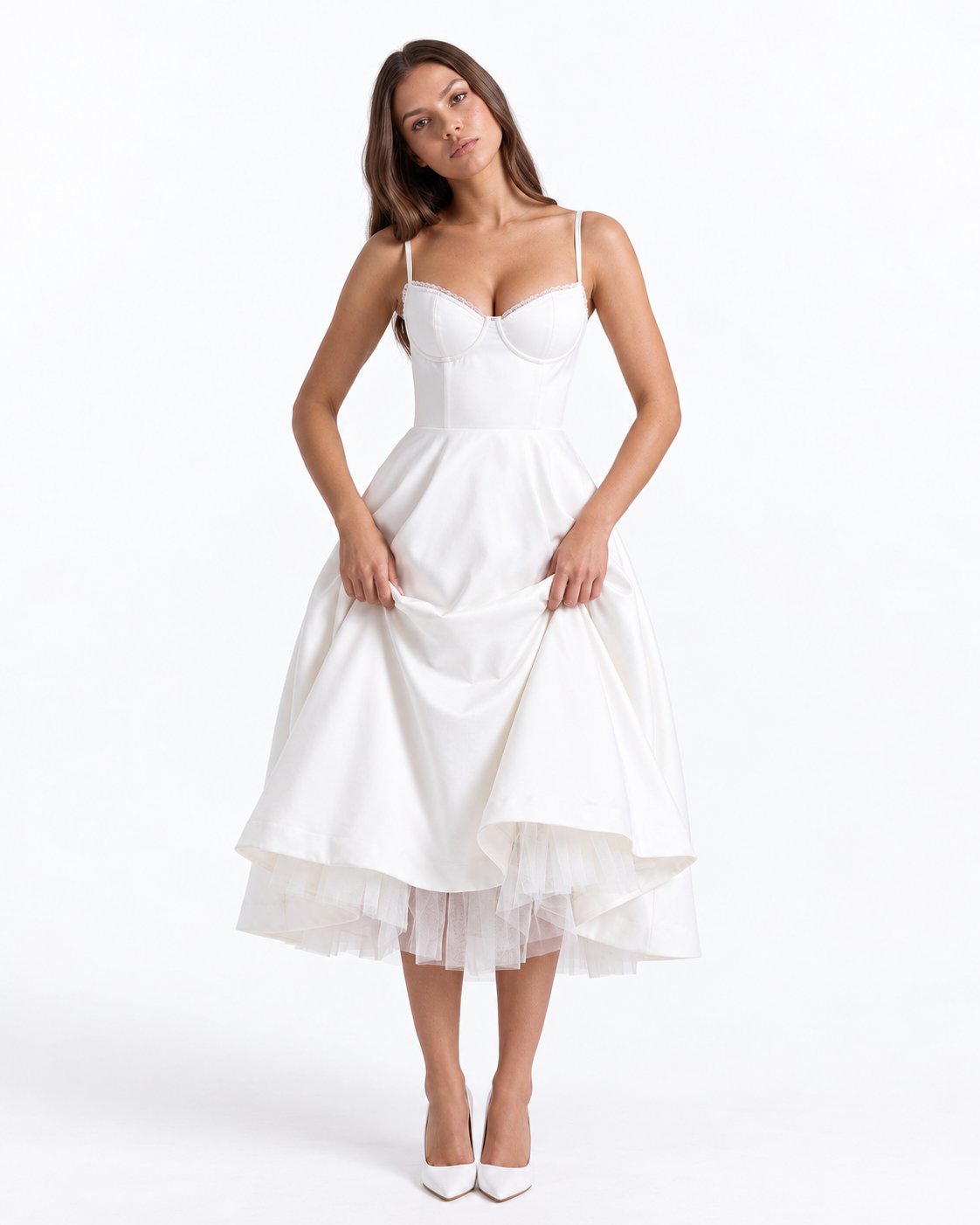 Selene Midi Dress — studio view 3