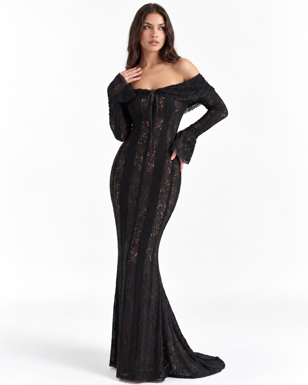 Alessandra Maxi Dress — studio view 4